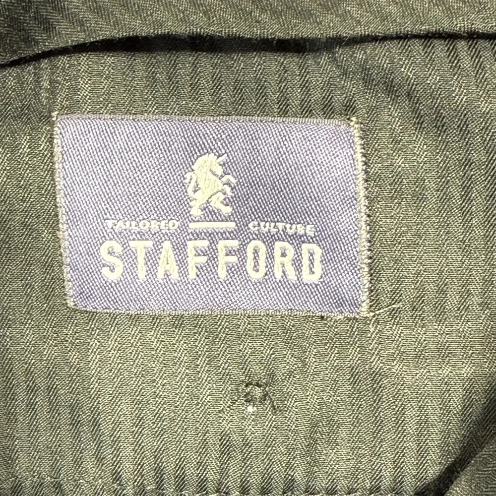 Stafford‎ Suit Pants Mens 44x32 Black 100% Wool Classic Fit Tailored Culture